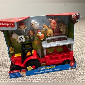 New Fisher price Little People Caring for Animals Tractor cows pig sheep farm